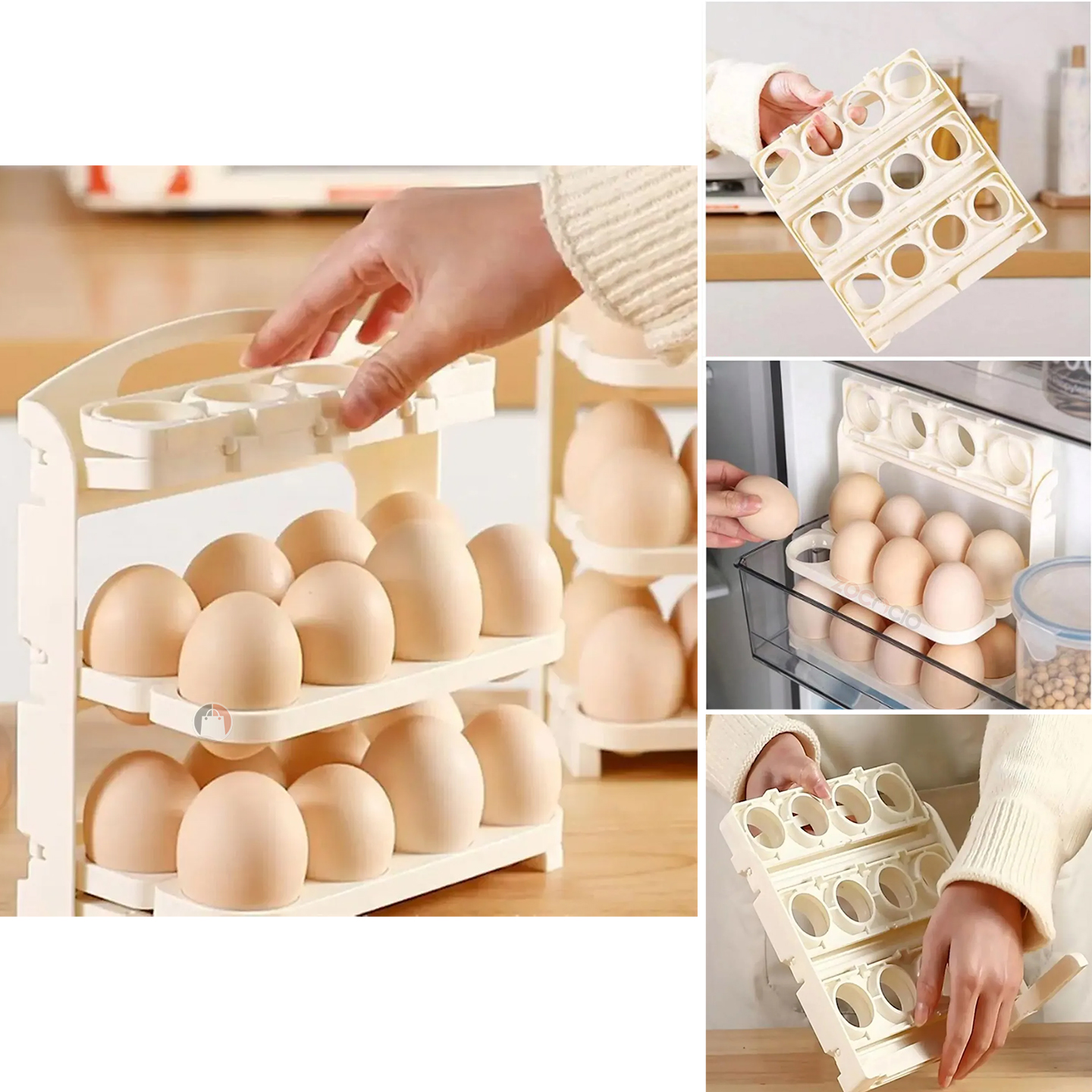 Miniatura 2 de Huevera De 24 Espacios Organizador Huevo